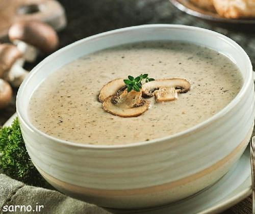 سوپ شیر ساده , طرز تهیه سوپ شیر , سوپ شیر با قارچ